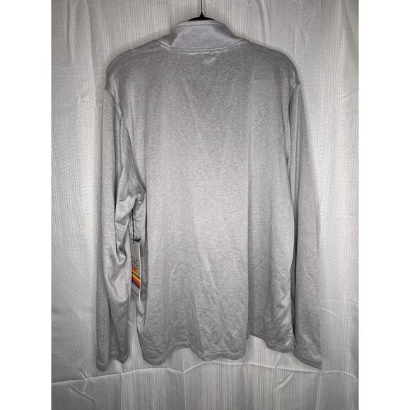 NWT C&C California Pullover Mens XL Gray Quarter Zip Up Mock Turtle Neck Soft - Picture 2 of 6
